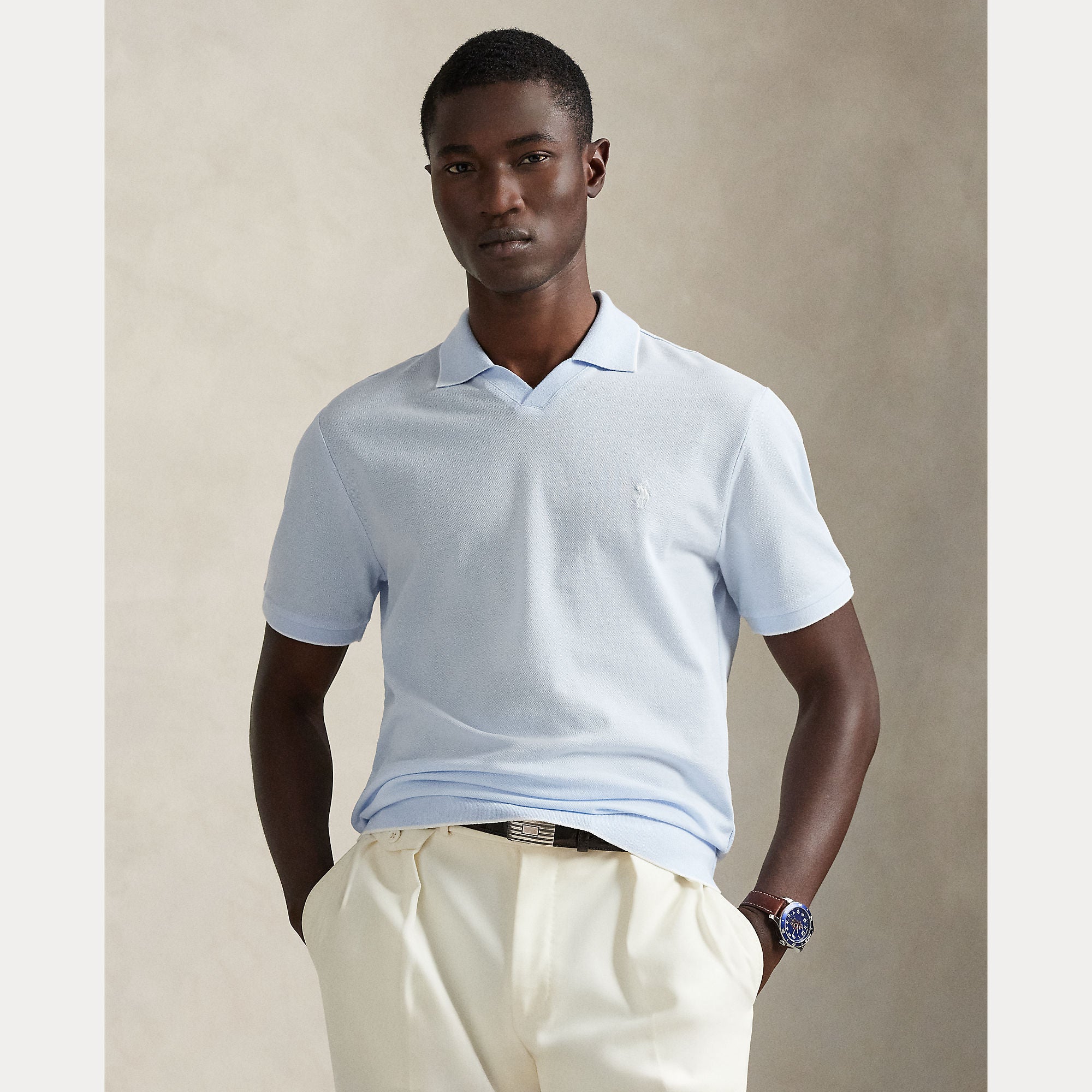 Jacquard Mesh Polo Shirt - BoUvy