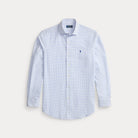 CUSTOM FIT PLAID STRETCH POPLIN SHIRT - BoUvy
