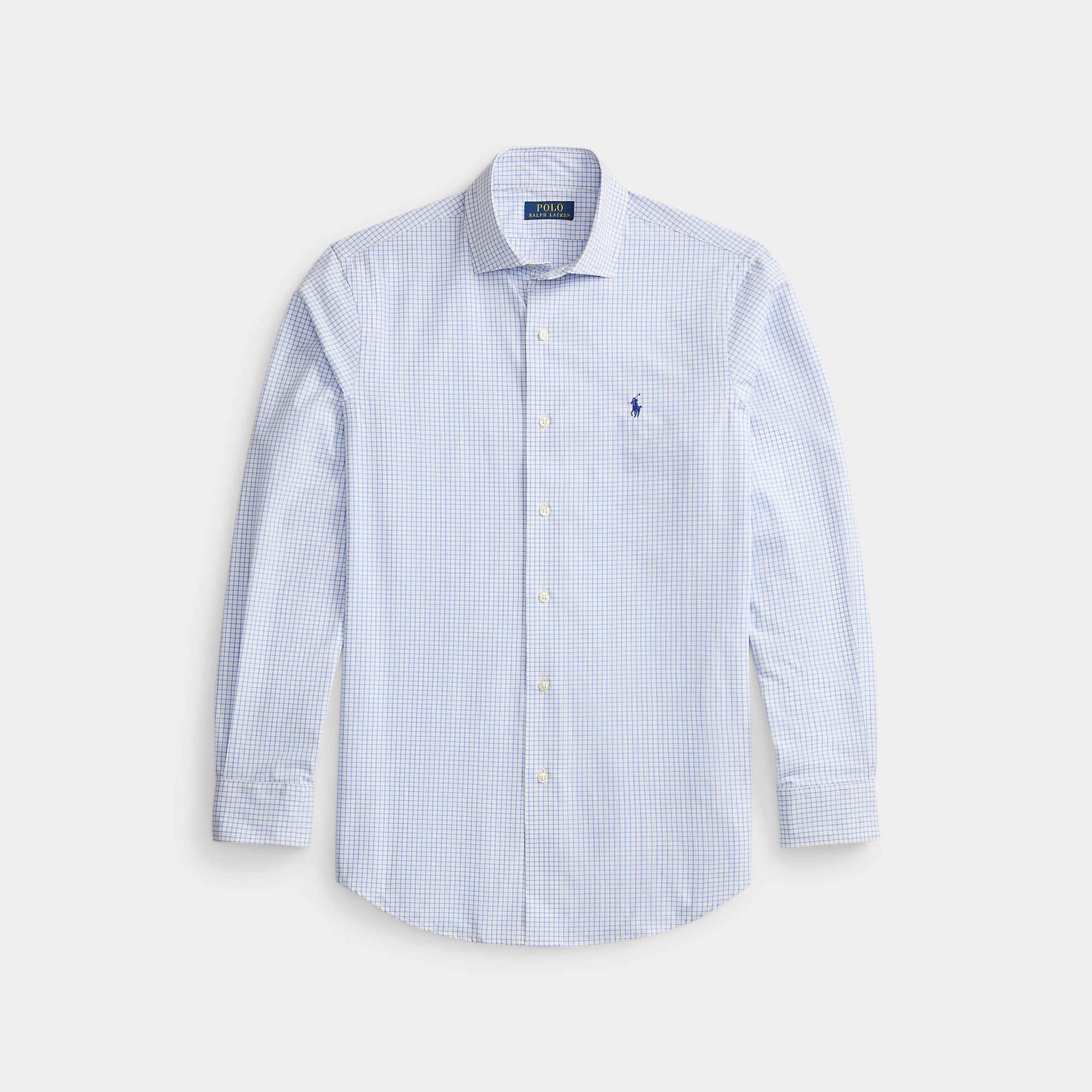 CUSTOM FIT PLAID STRETCH POPLIN SHIRT - BoUvy