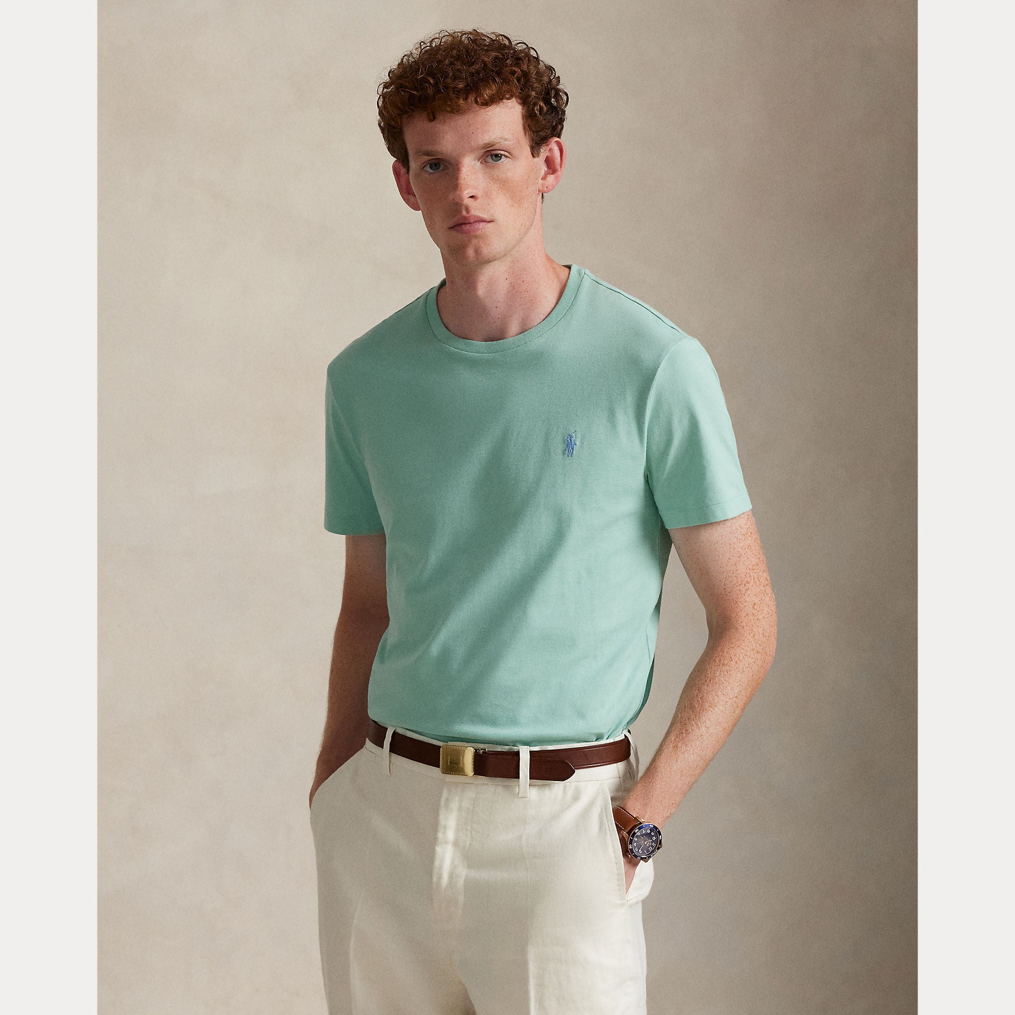 Custom Slim Fit Jersey Crewneck T-Shirt - BoUvy