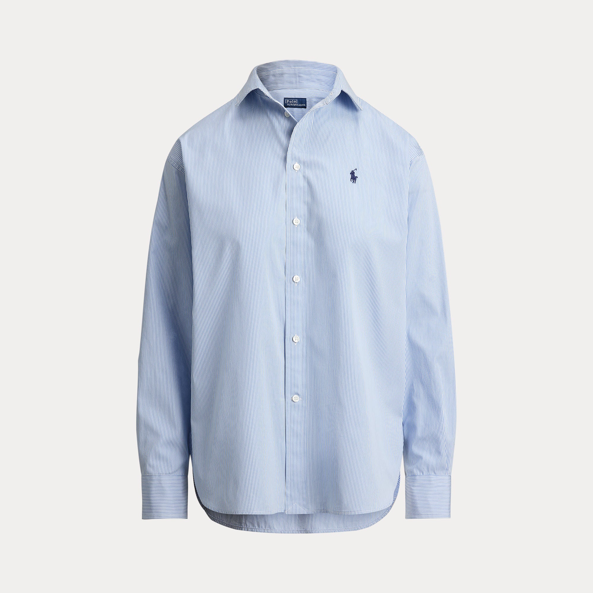 Relaxed Fit Striped Cotton Shirt - BoUvy