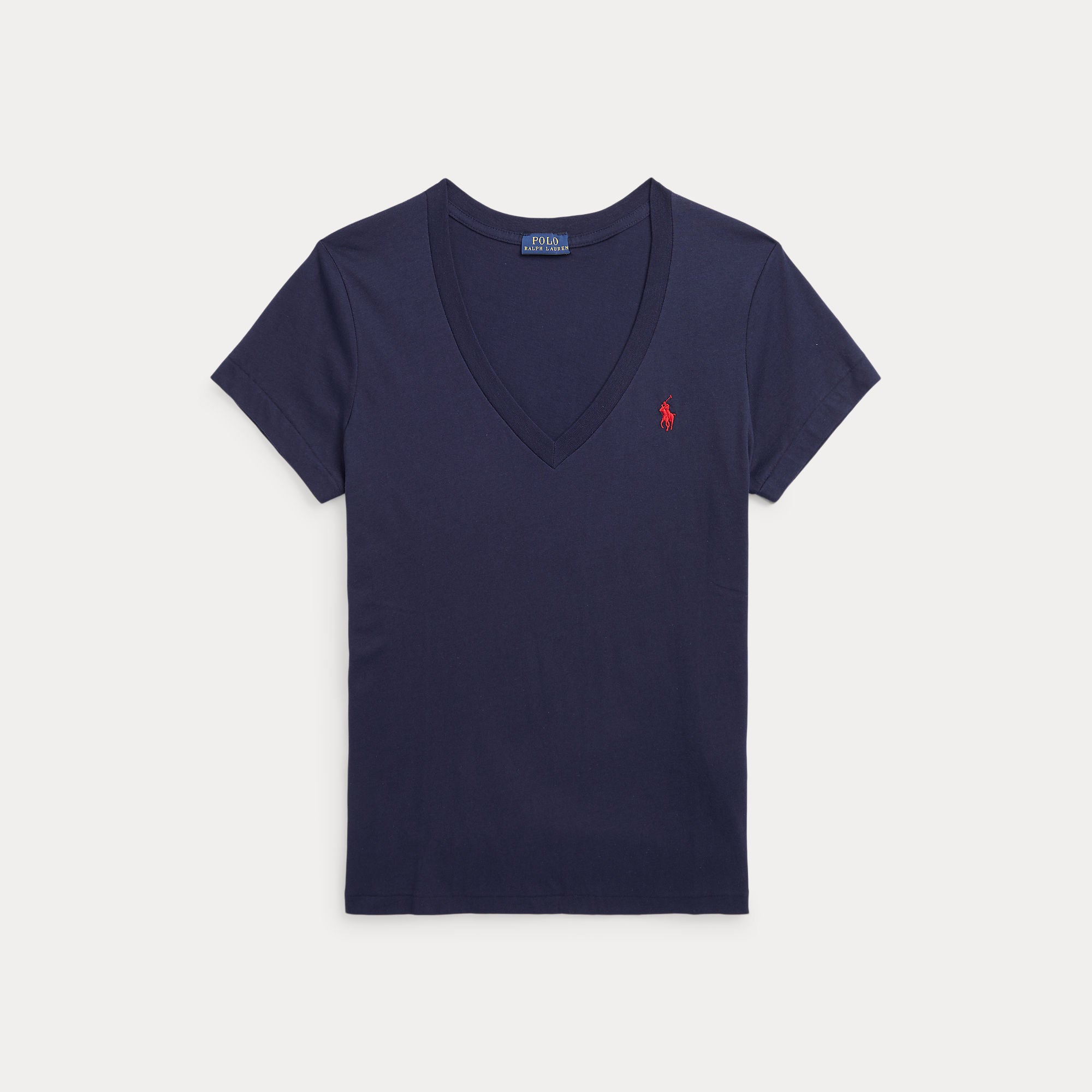 Cotton Jersey V-Neck Tee - BoUvy