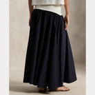 Contrast-Waistband A-Line Skirt - BoUvy
