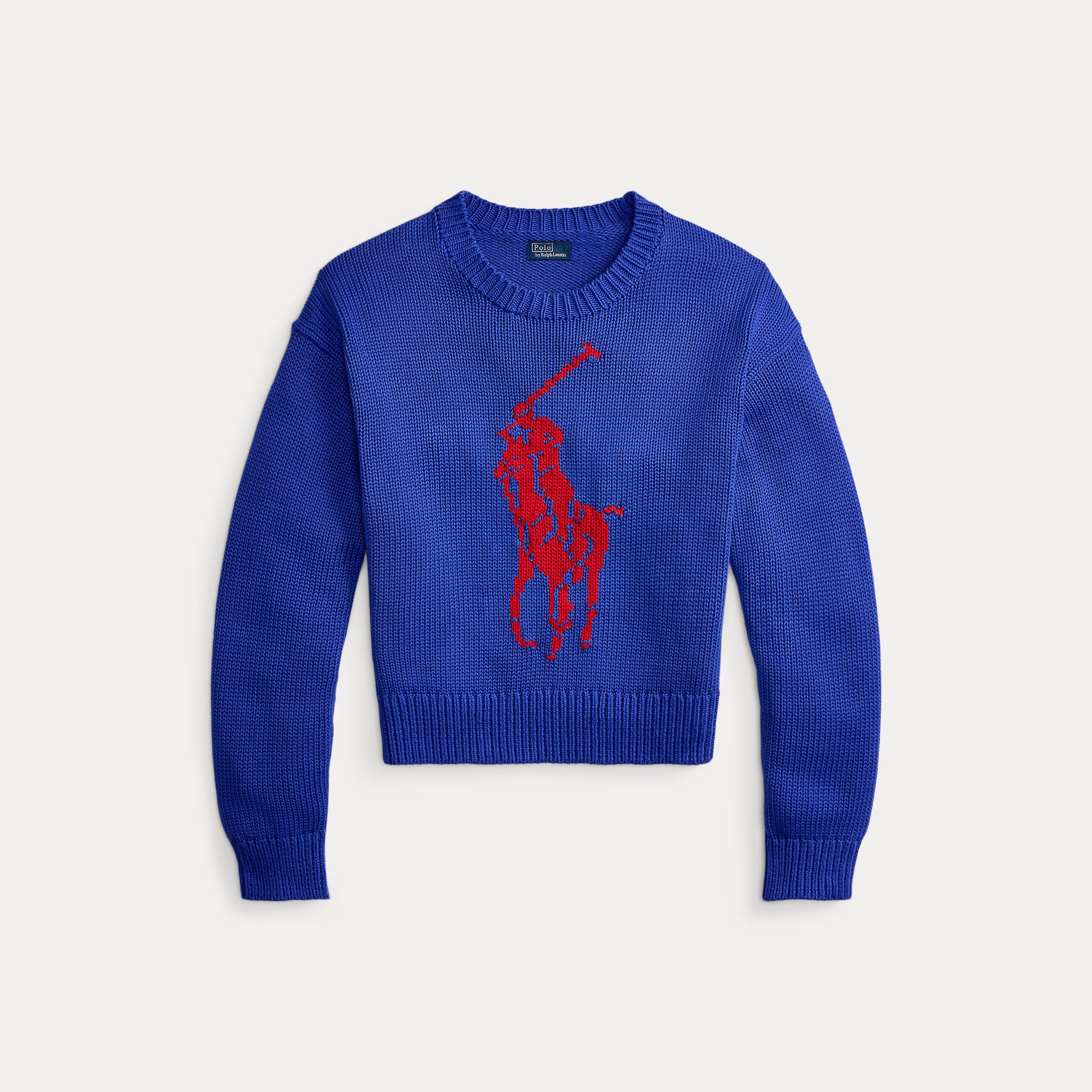 Big Pony Cotton Crewneck Sweater - BoUvy