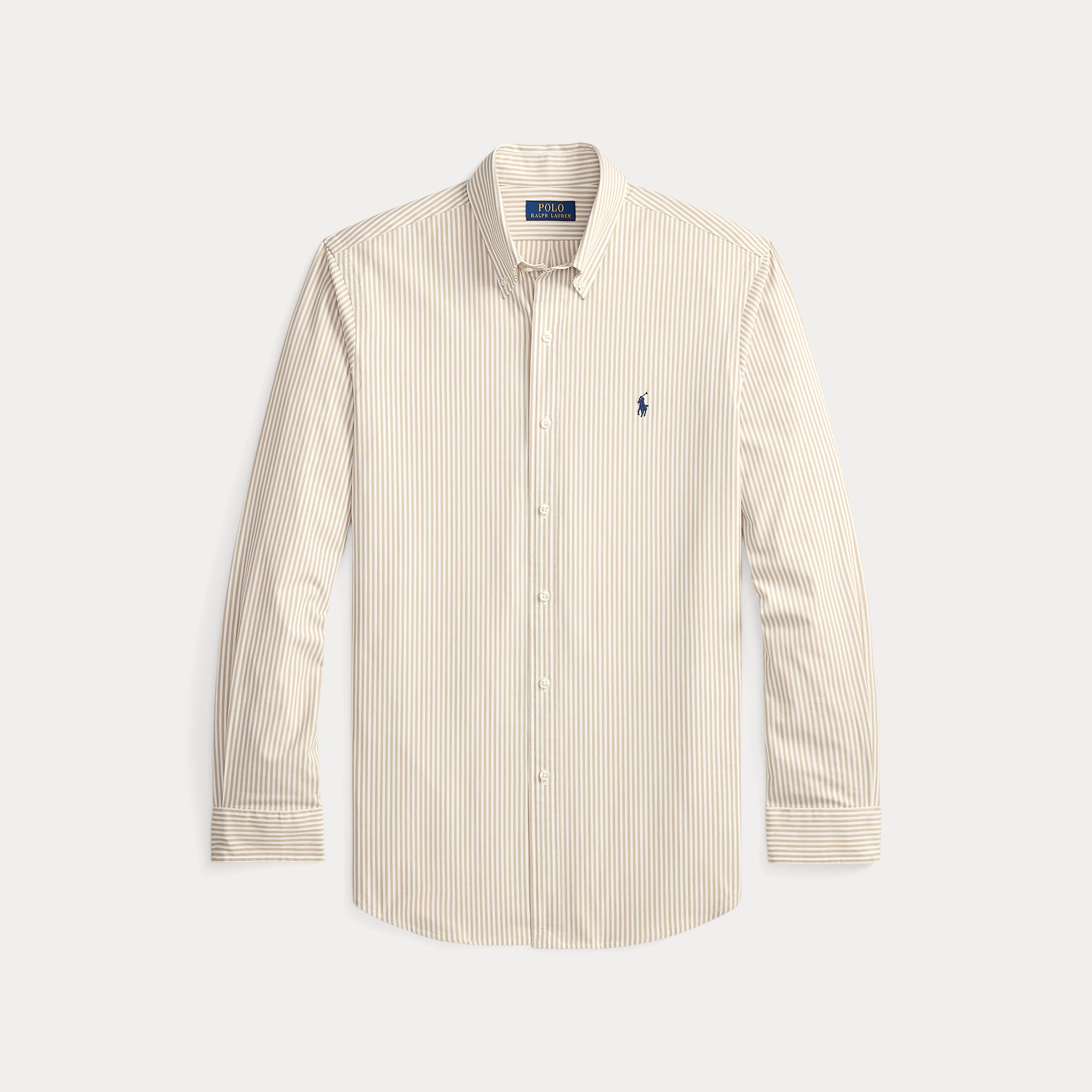 Custom Fit Striped Stretch Poplin Shirt - BoUvy
