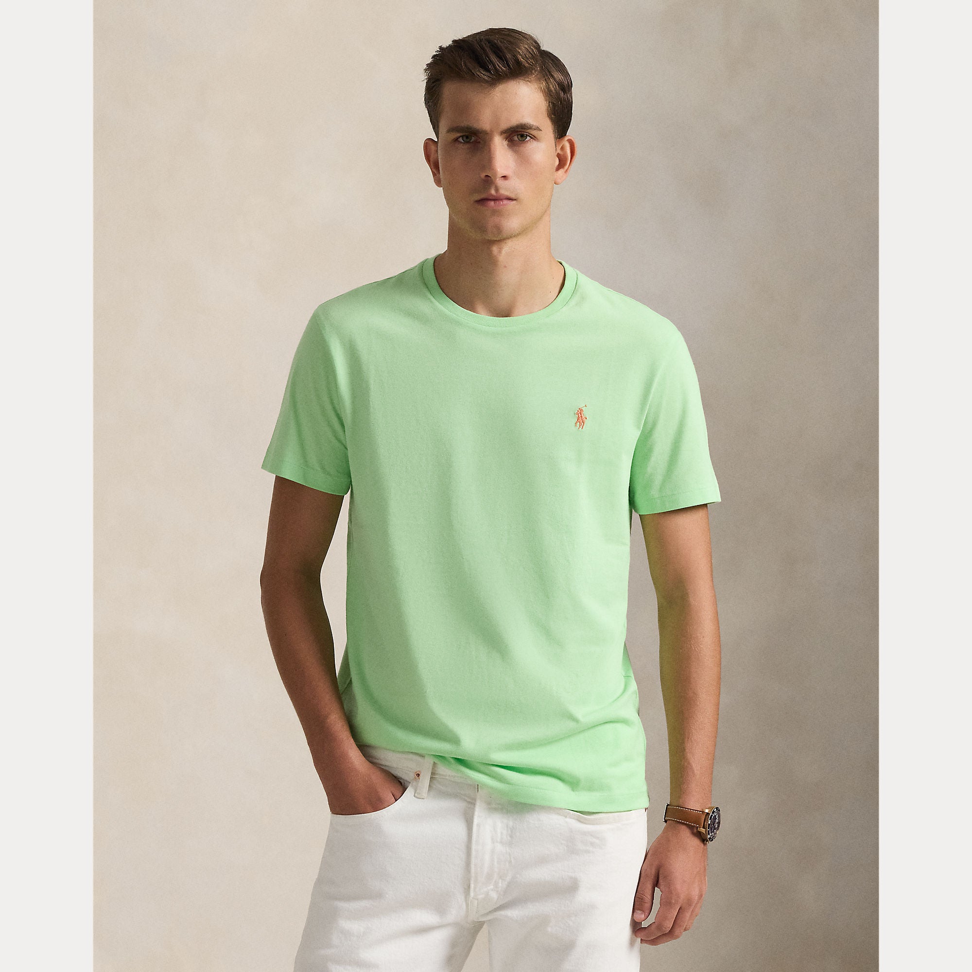 Custom Slim Fit Jersey Crewneck T-Shirt - BoUvy