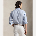 Custom Fit Herringbone Linen-Blend Shirt - BoUvy