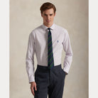CUSTOM FIT PLAID STRETCH POPLIN SHIRT - BoUvy