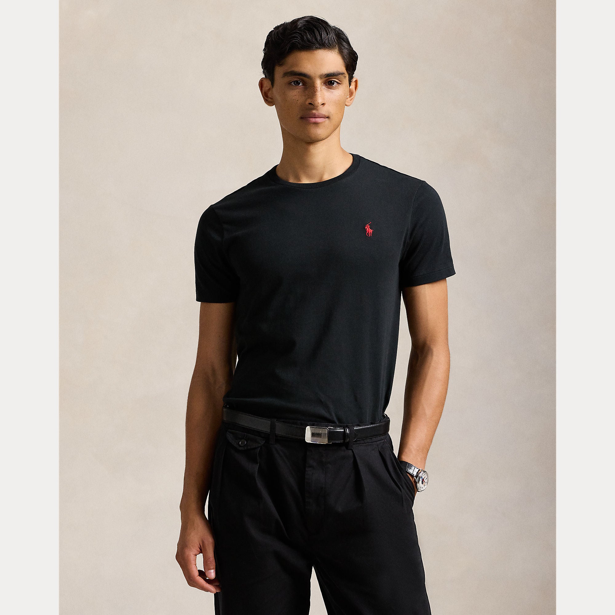 Custom Slim Fit Jersey Crewneck T-Shirt - BoUvy