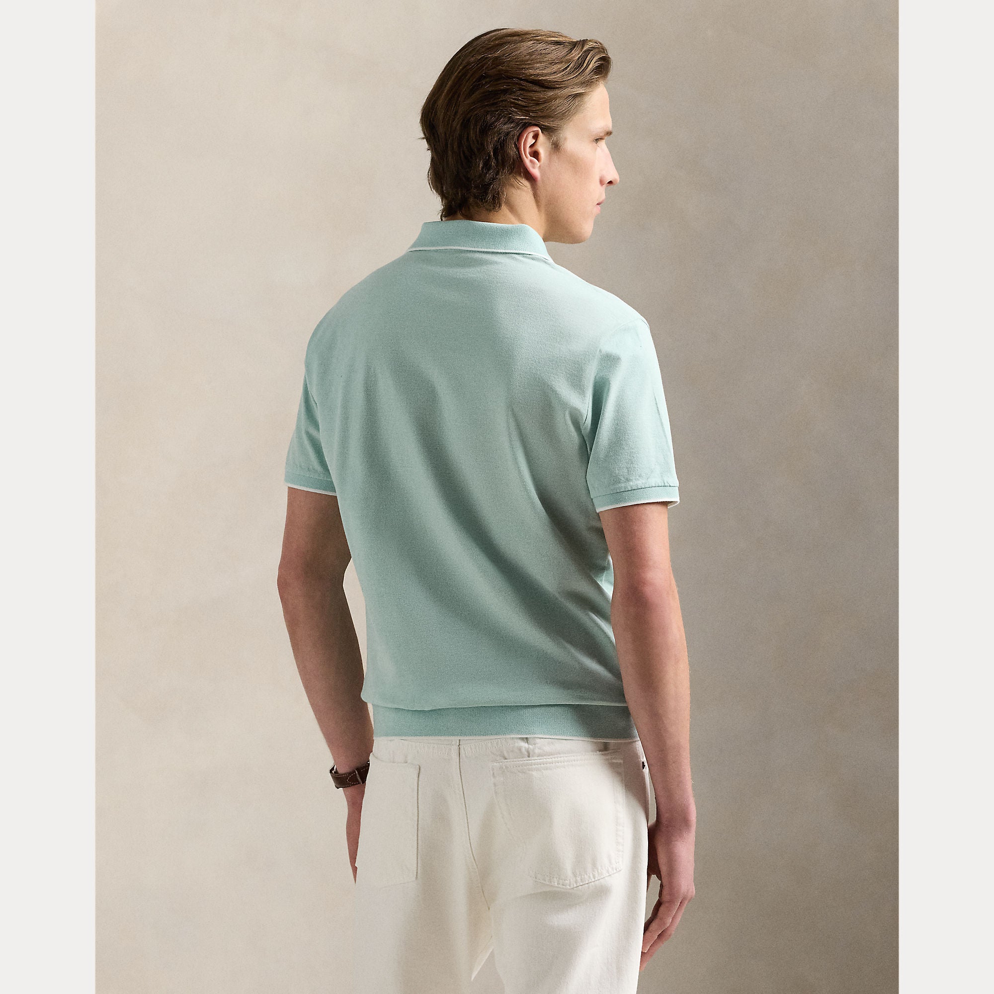 Jacquard Mesh Polo Shirt - BoUvy