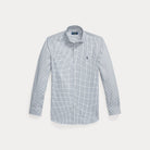 CUSTOM FIT PLAID STRETCH POPLIN SHIRT - BoUvy