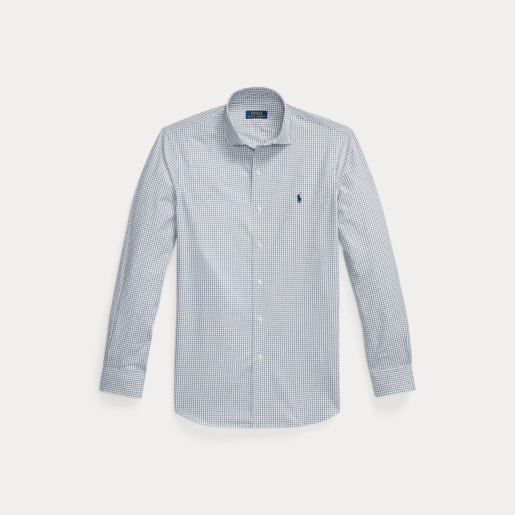 CUSTOM FIT PLAID STRETCH POPLIN SHIRT - BoUvy