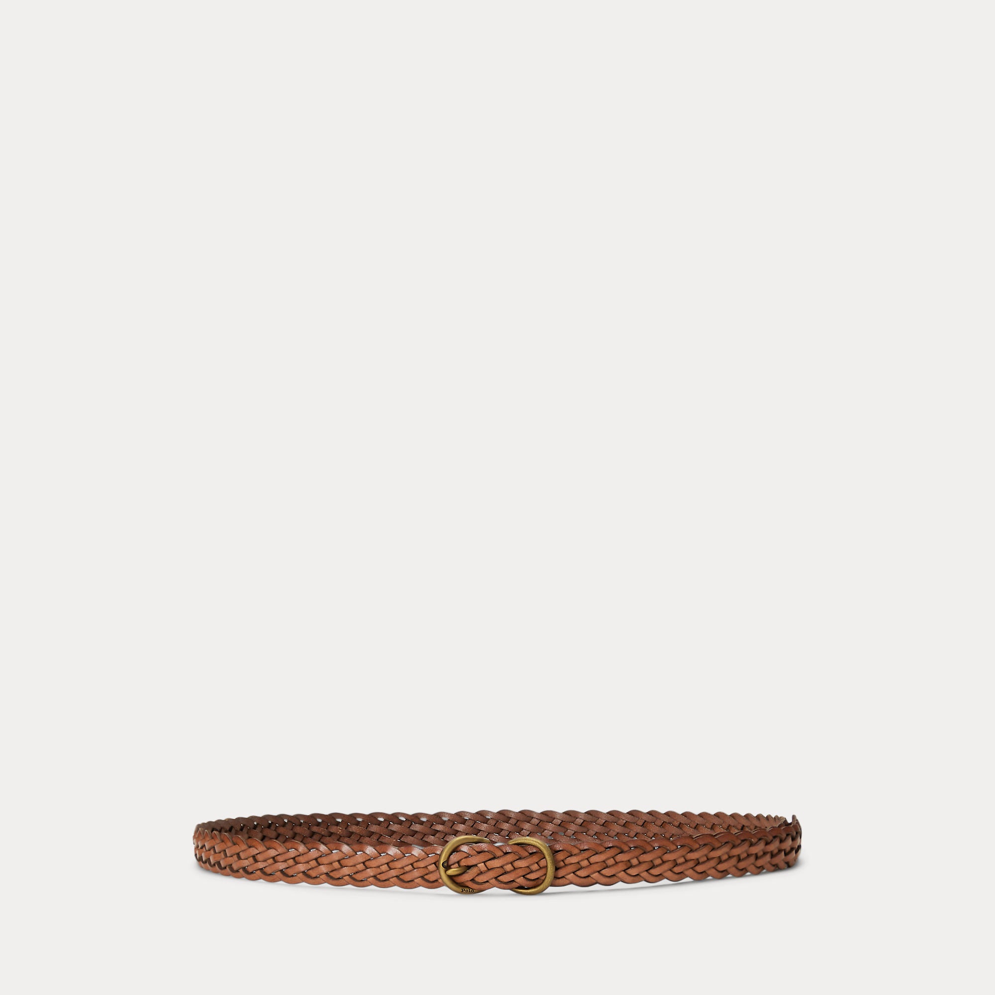 Braided vachetta leather belt sale
