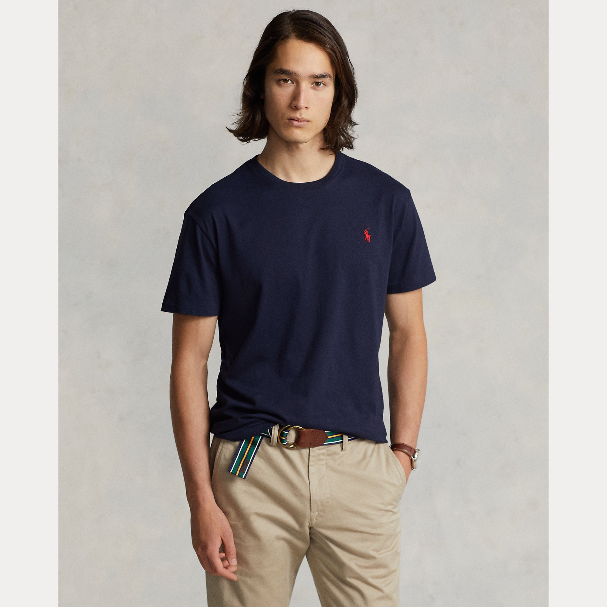 Custom Slim Fit Jersey Crewneck T-Shirt - BoUvy