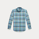 CUSTOM FIT PLAID POPLIN SHIRT - BoUvy