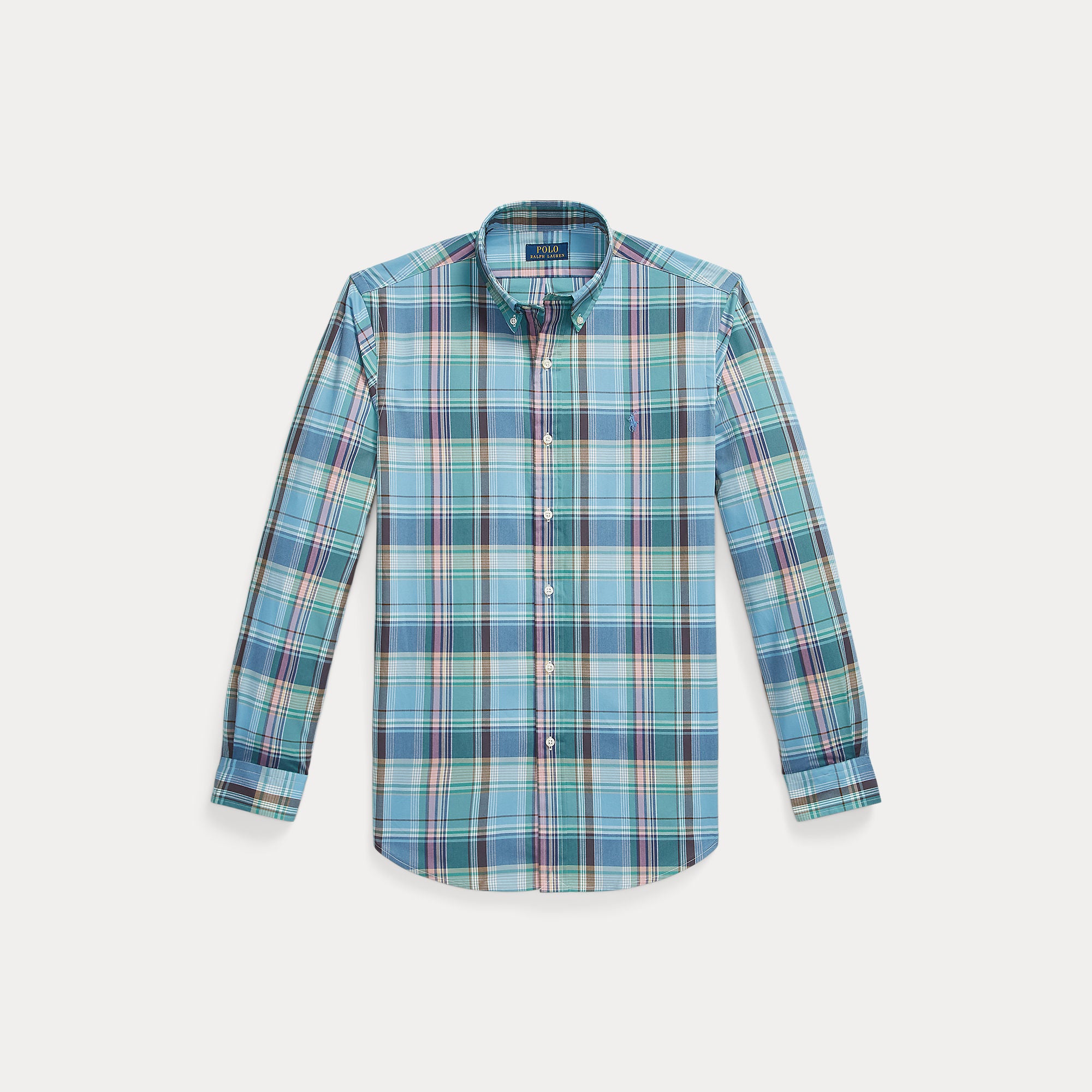 CUSTOM FIT PLAID POPLIN SHIRT - BoUvy