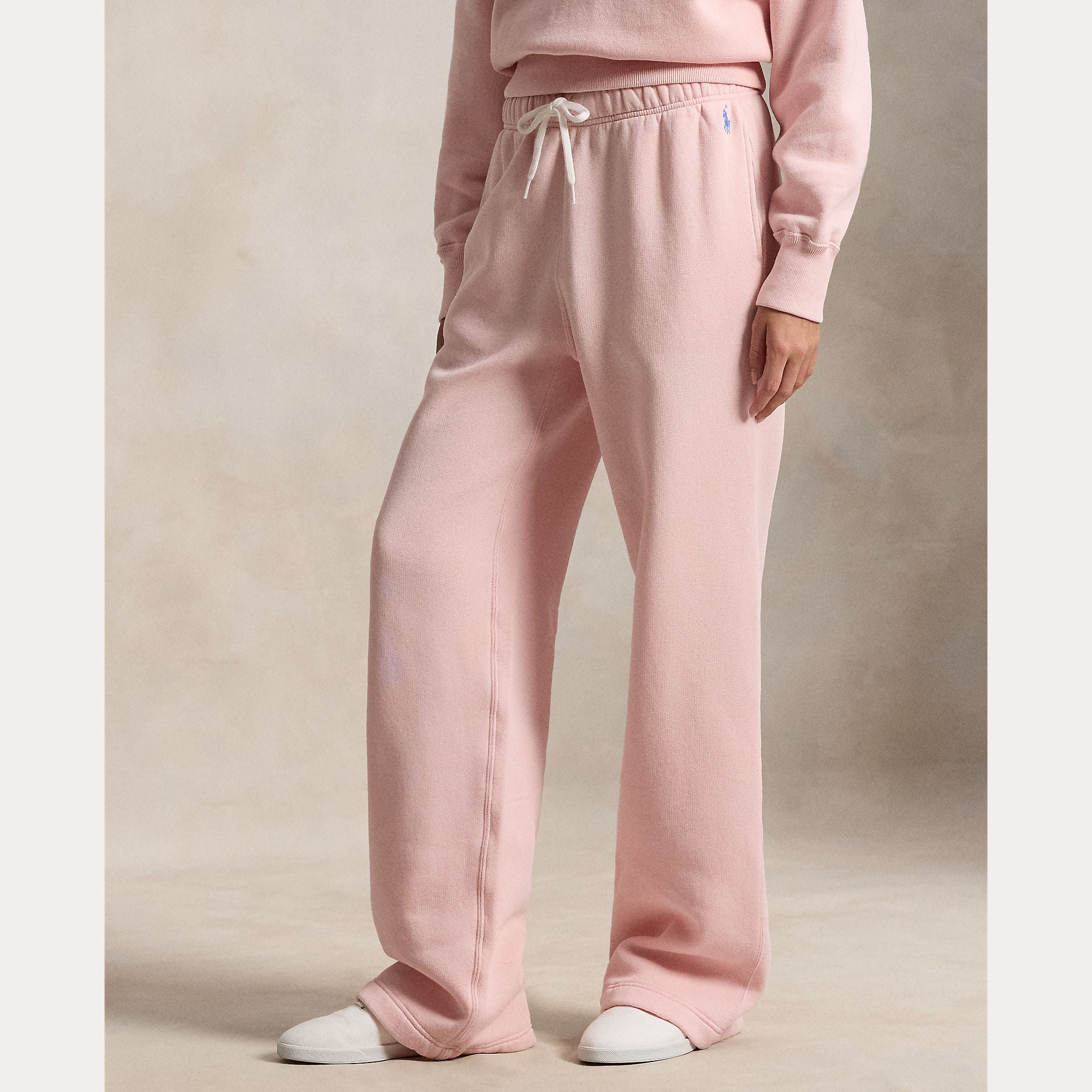 Drawstring Fleece Wide-Leg Sweatpant - BoUvy