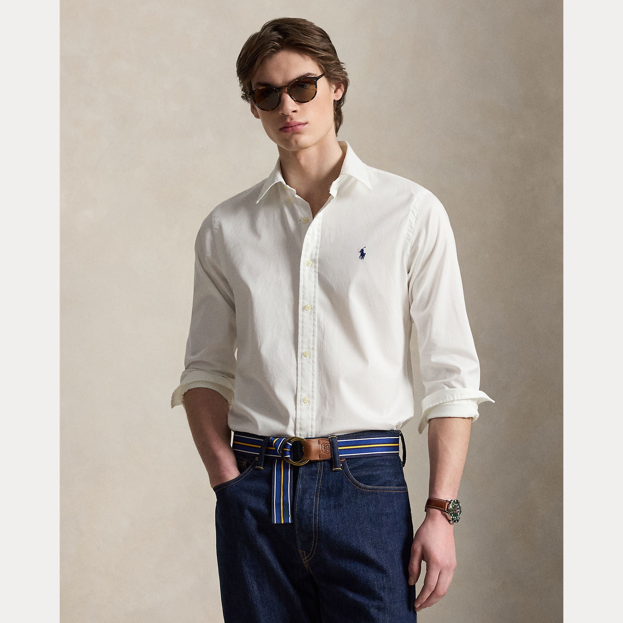 Custom Fit Featherweight Twill Shirt - BoUvy