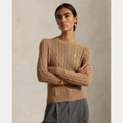 Cable-Knit Cotton Crewneck Sweater - BoUvy