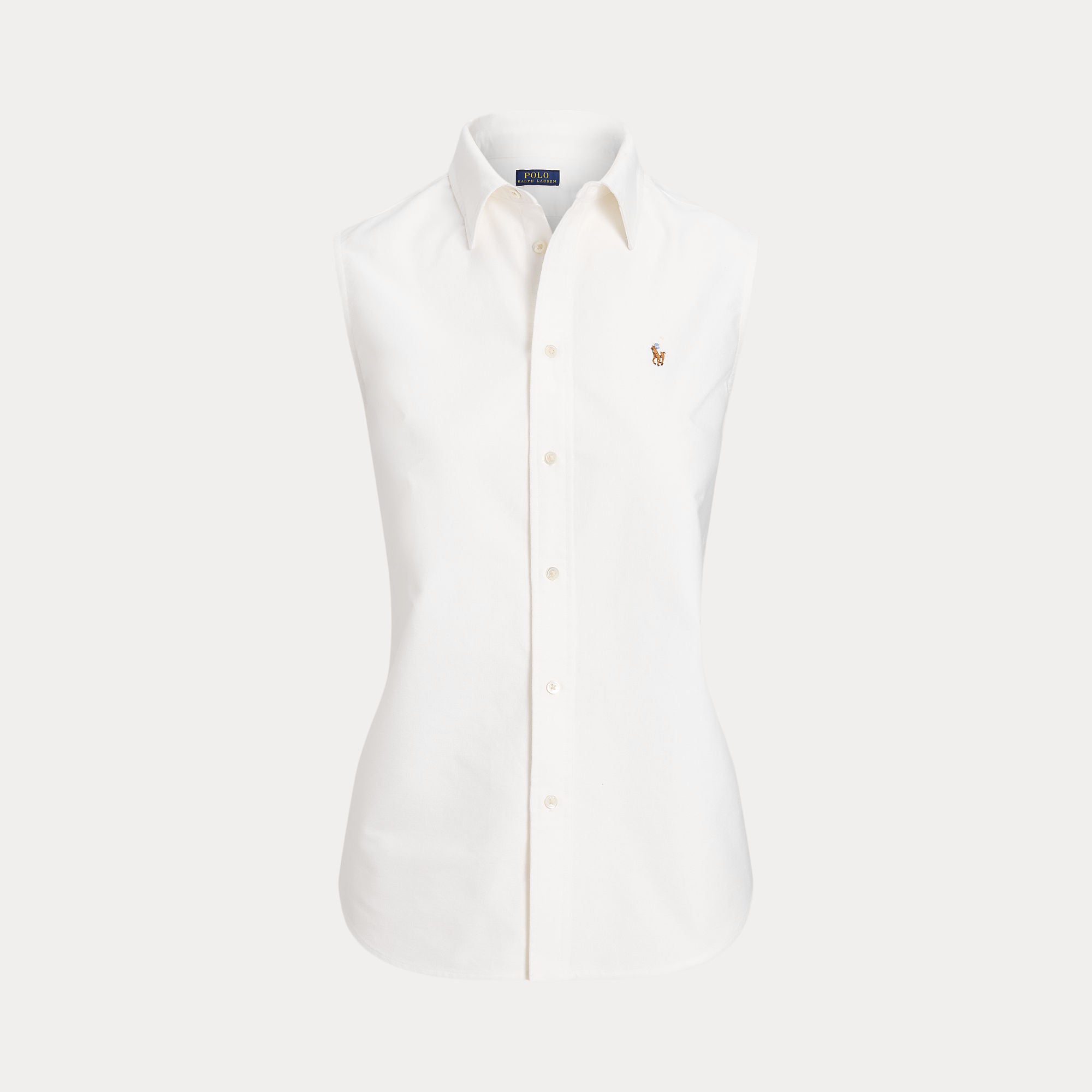 Cotton Oxford Sleeveless Shirt - BoUvy