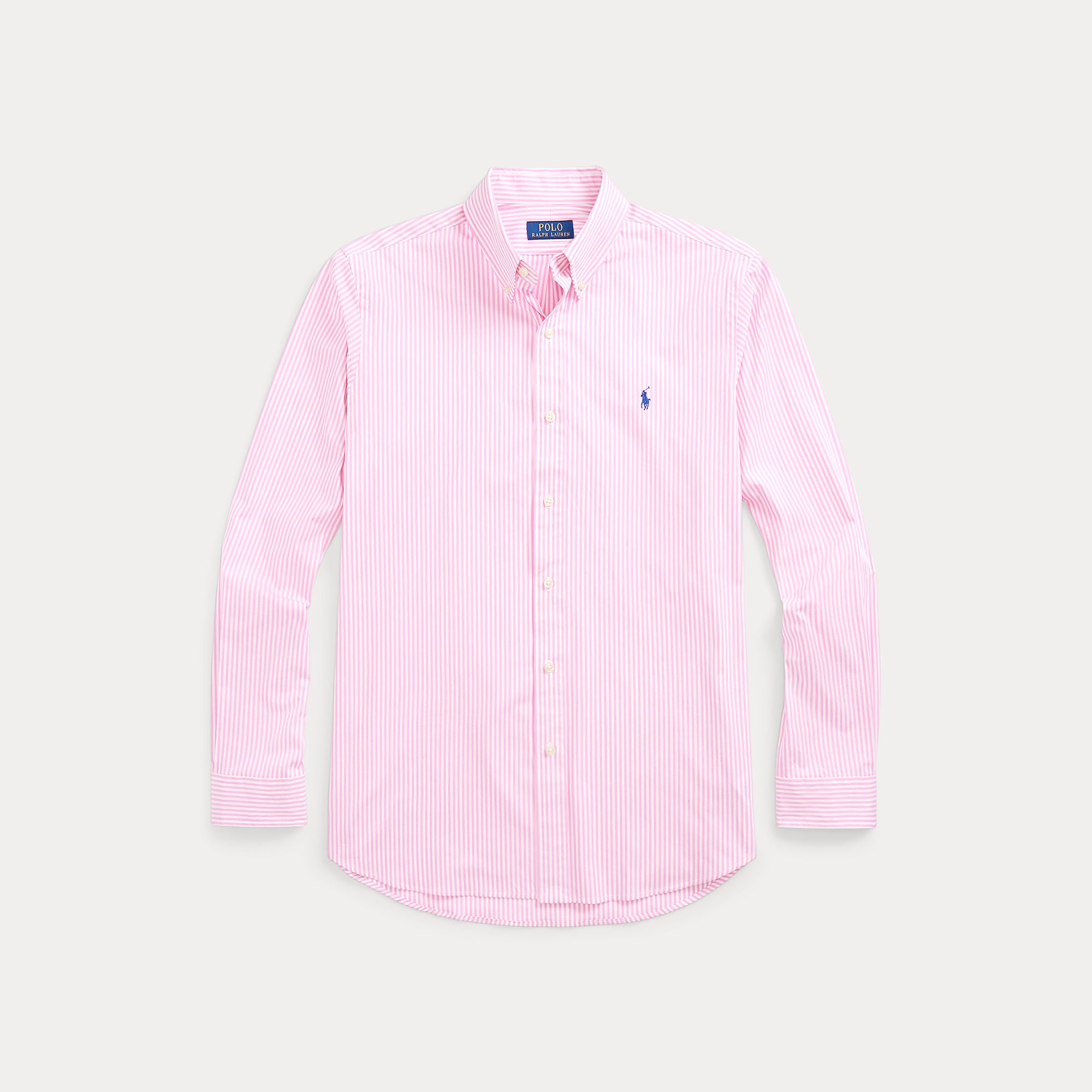 Custom Fit Striped Stretch Poplin Shirt - BoUvy