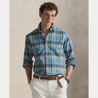 CUSTOM FIT PLAID POPLIN SHIRT - BoUvy