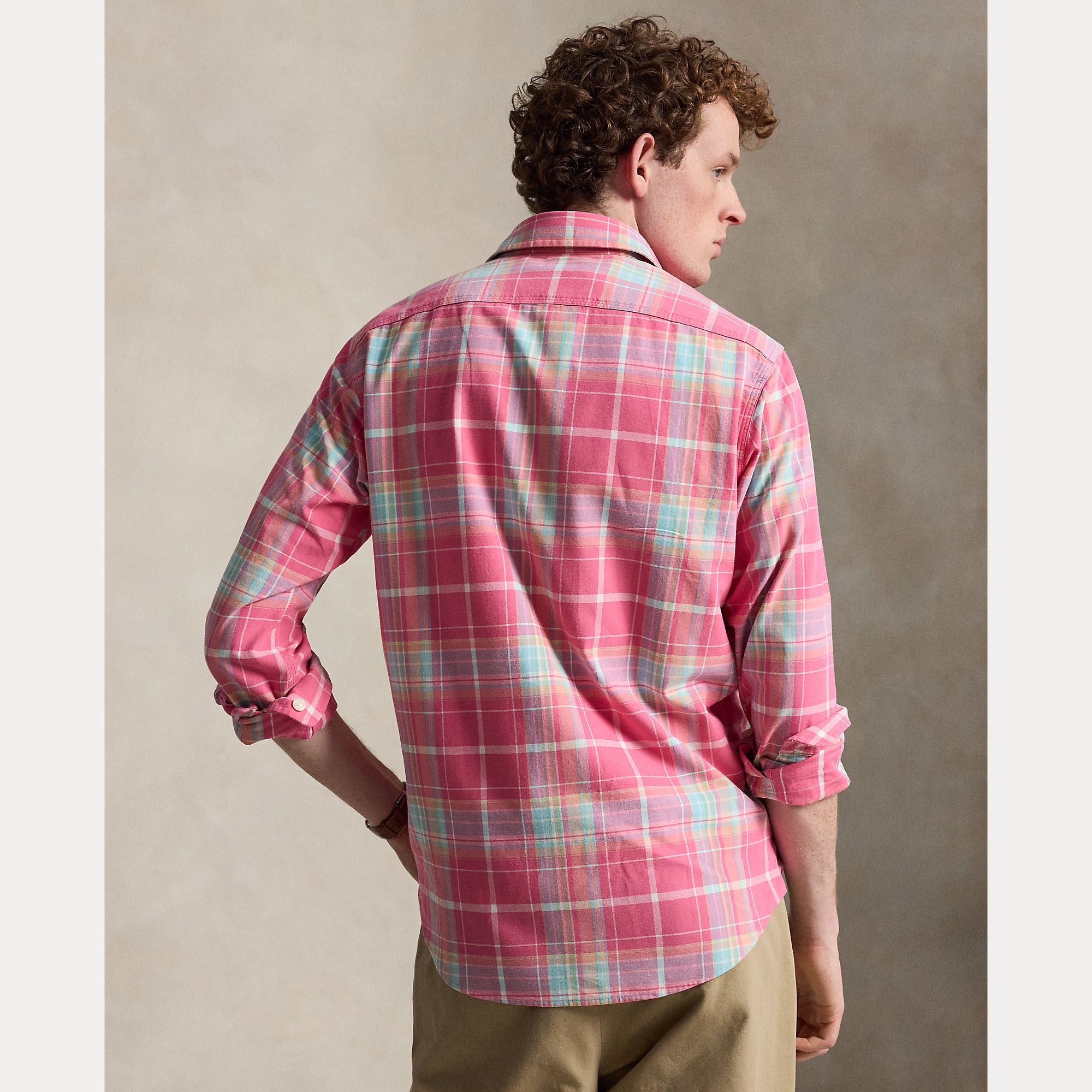 Classic Fit Plaid Chino Workshirt - BoUvy