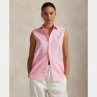 Cotton Oxford Sleeveless Shirt - BoUvy