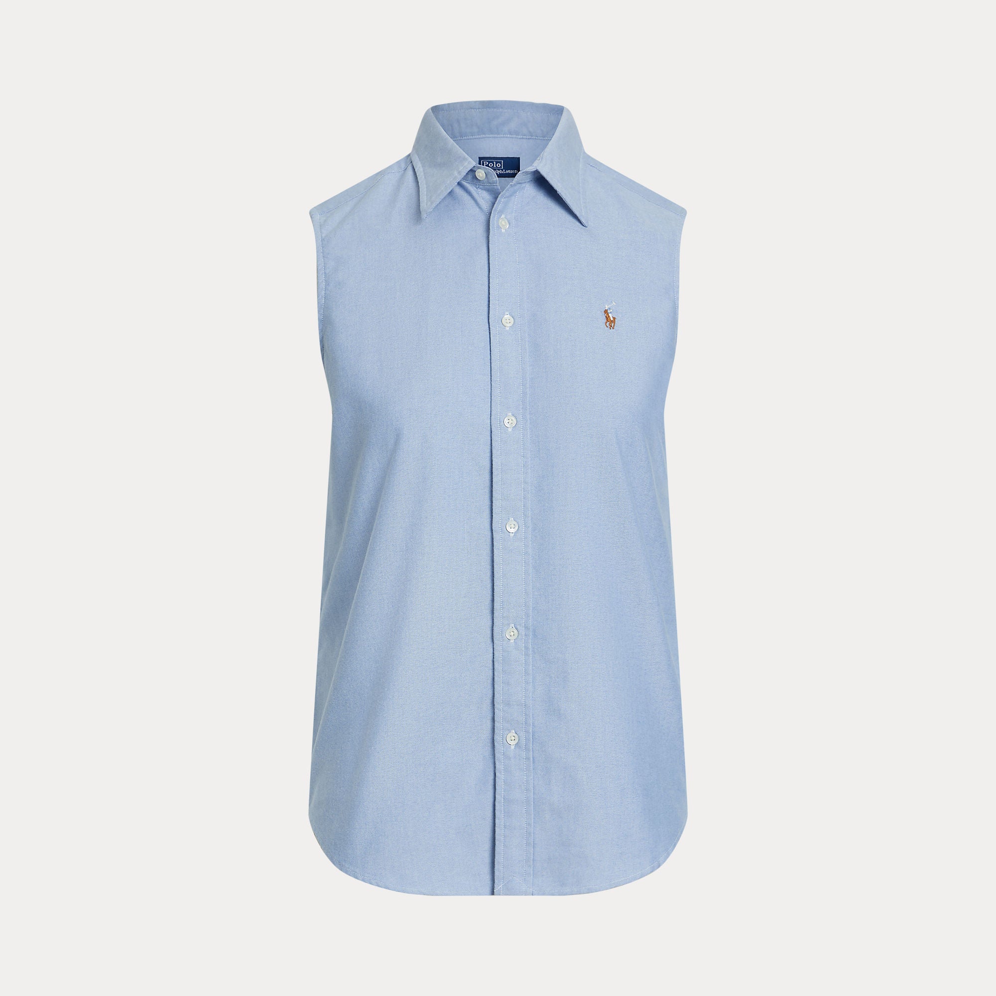 Cotton Oxford Sleeveless Shirt - BoUvy