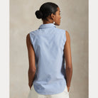 Cotton Oxford Sleeveless Shirt - BoUvy