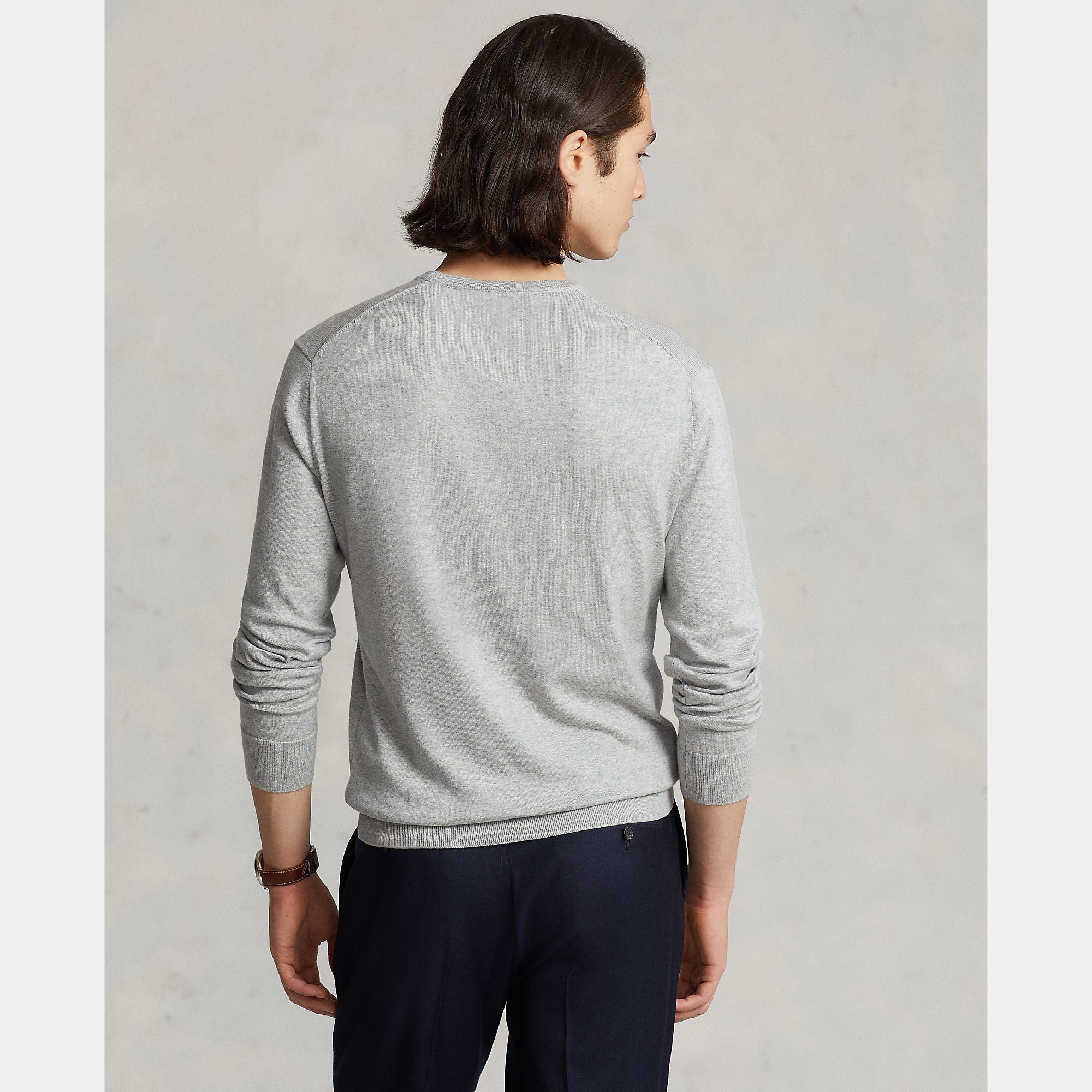 Slim Fit Textured Cotton Sweater - BoUvy