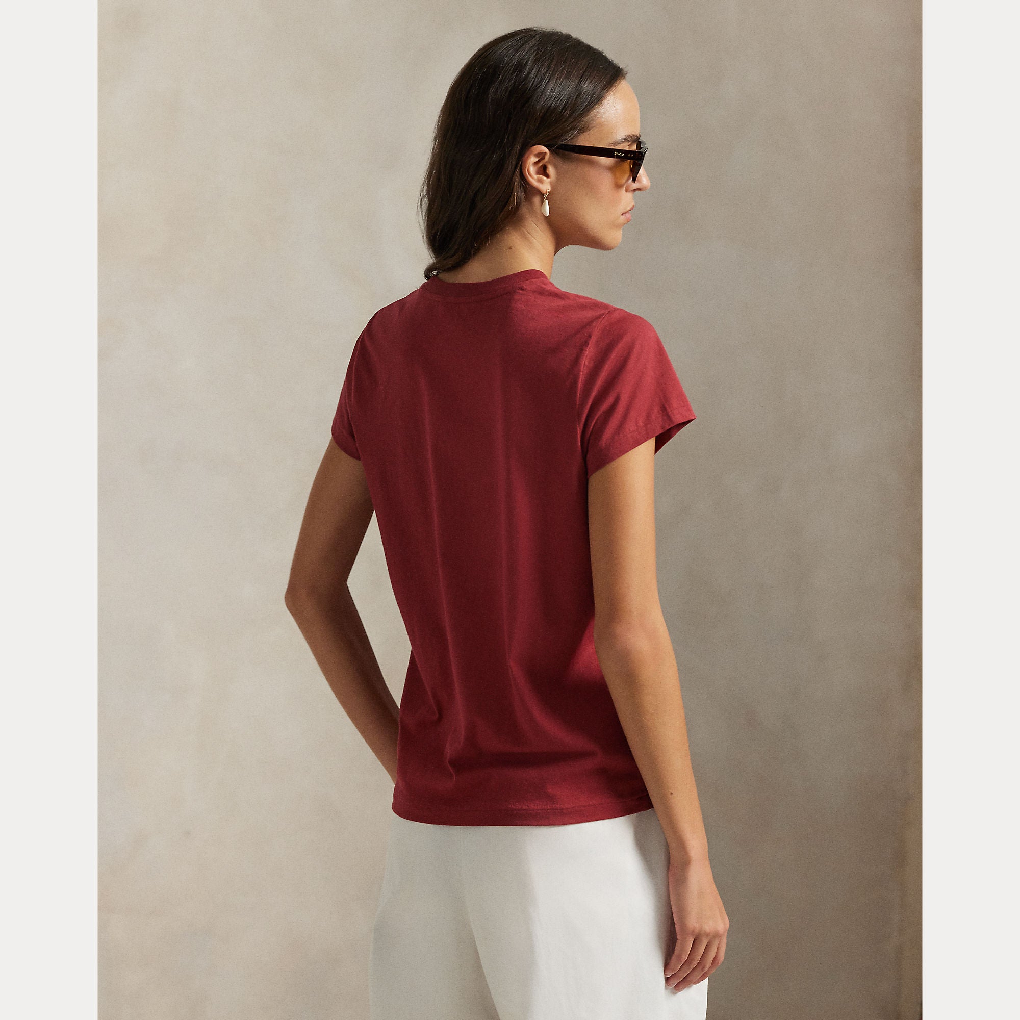 Cotton Jersey Crewneck Tee - BoUvy