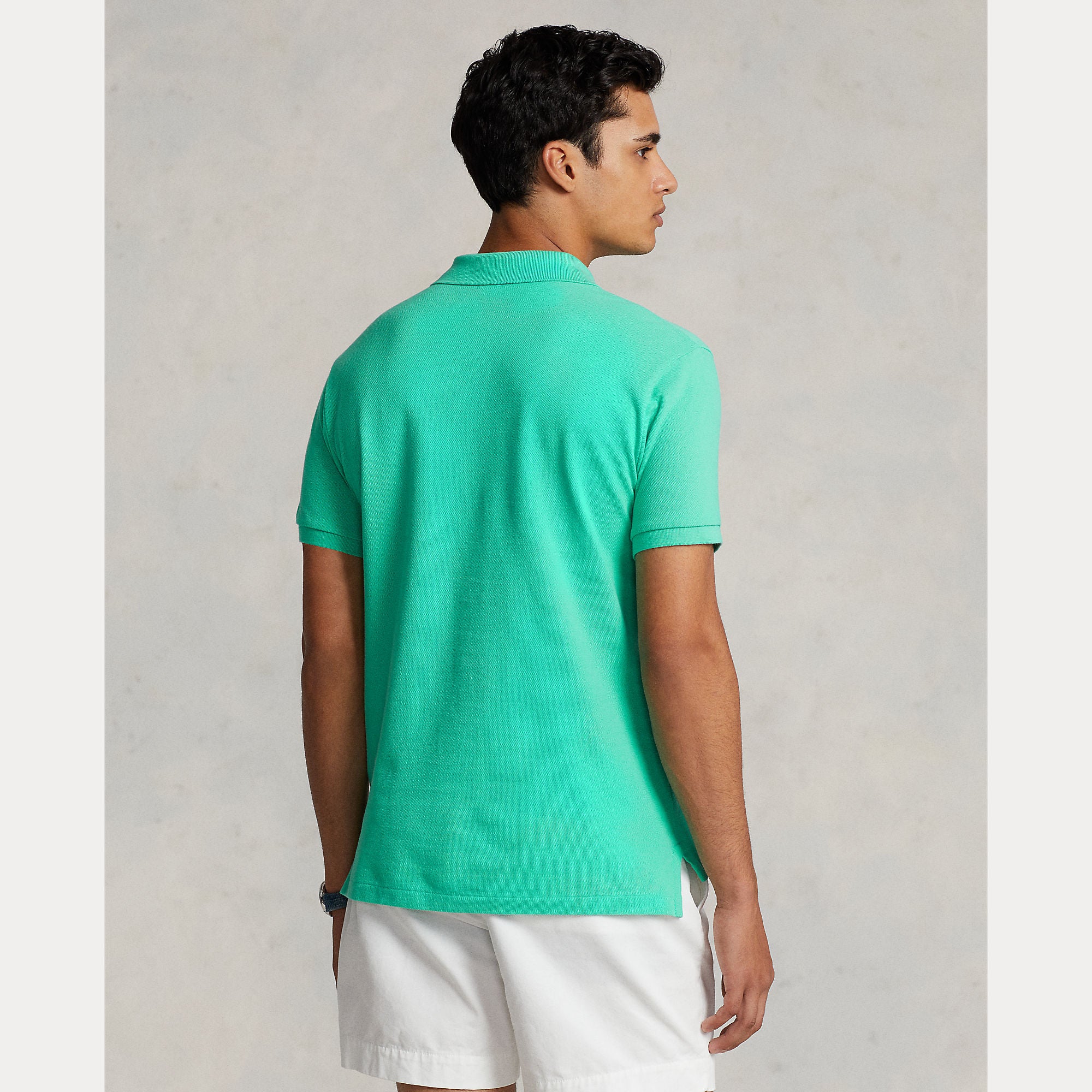 Slim Fit Mesh Polo Shirt - BoUvy