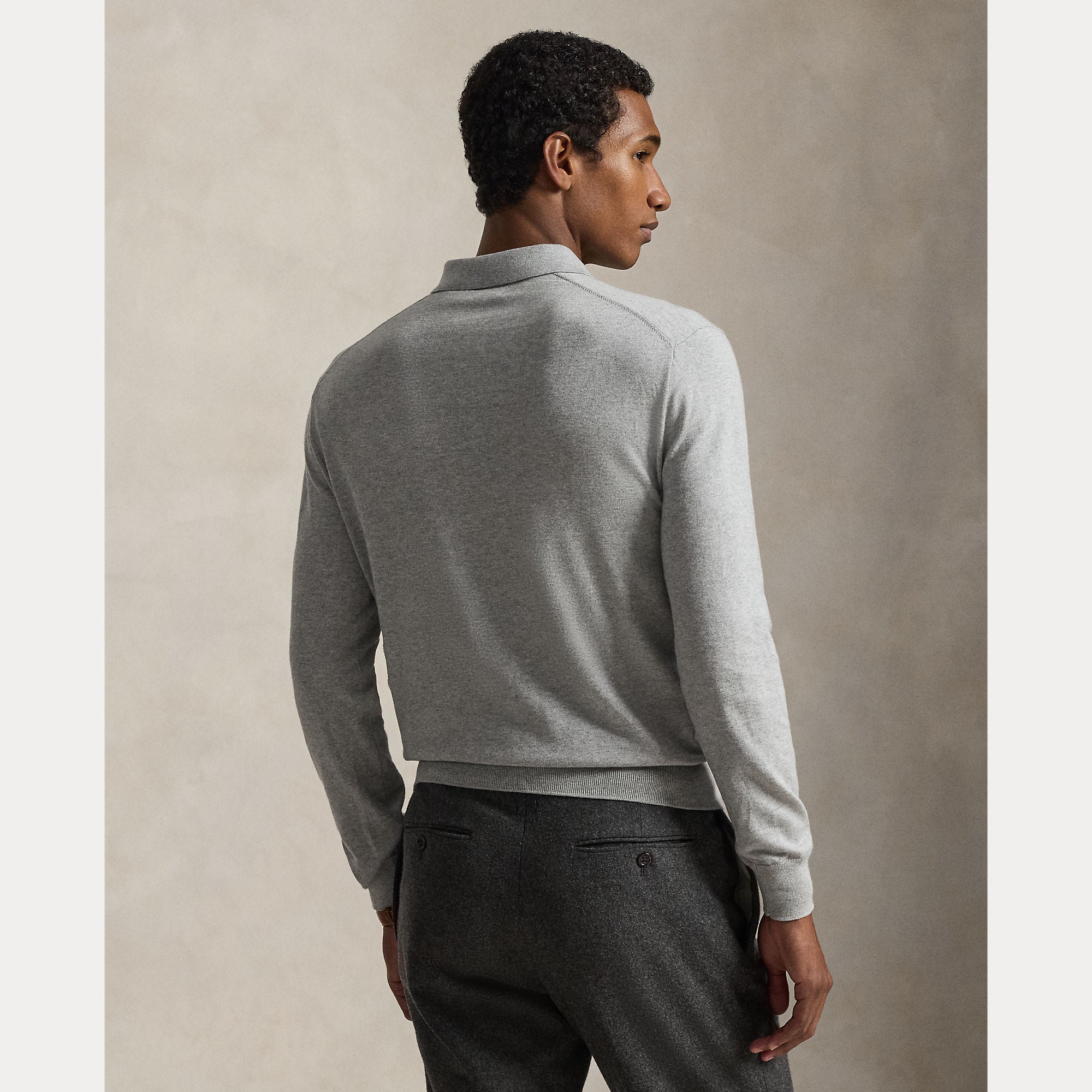 Cotton Polo-Collar Sweater - BoUvy