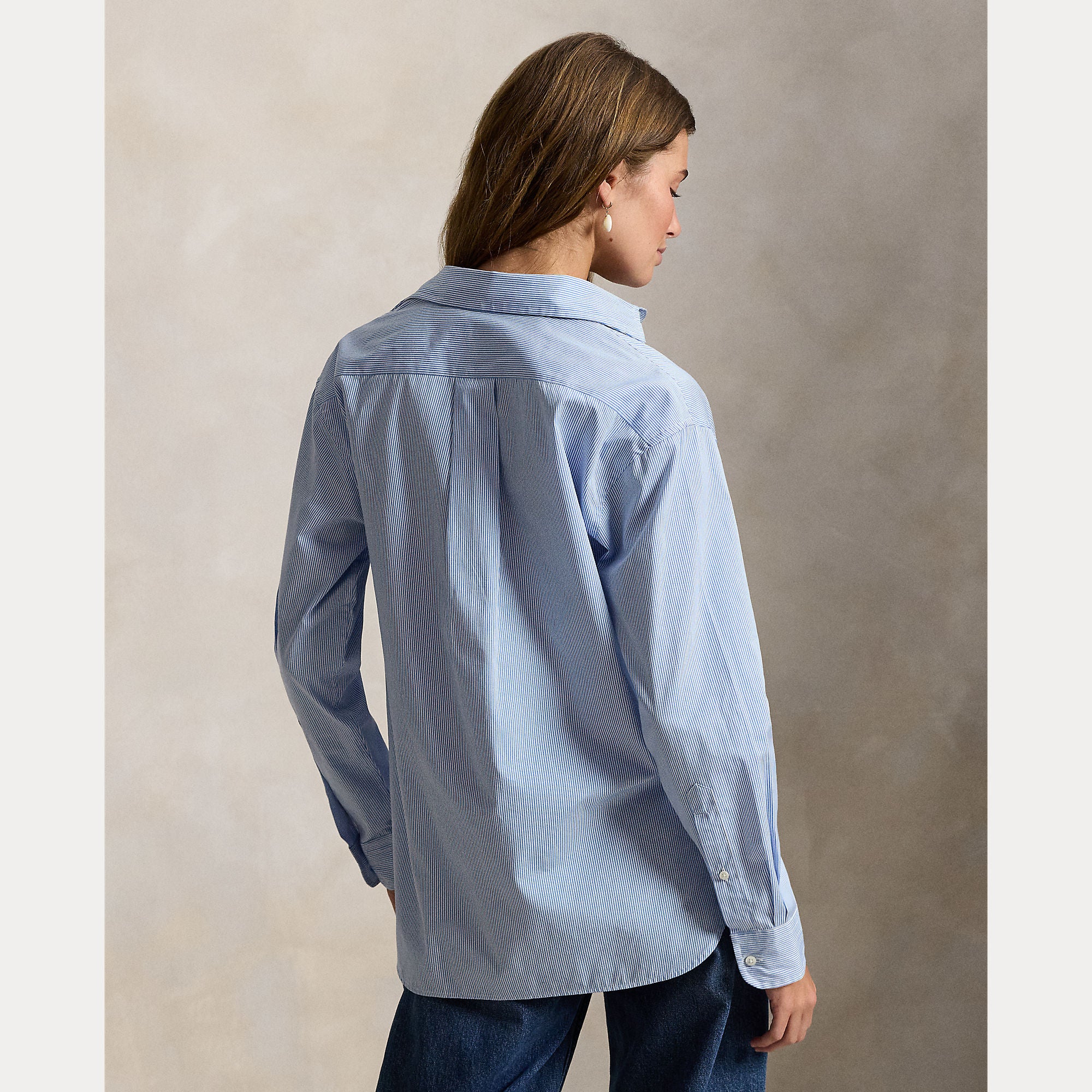 Relaxed Fit Striped Cotton Shirt - BoUvy