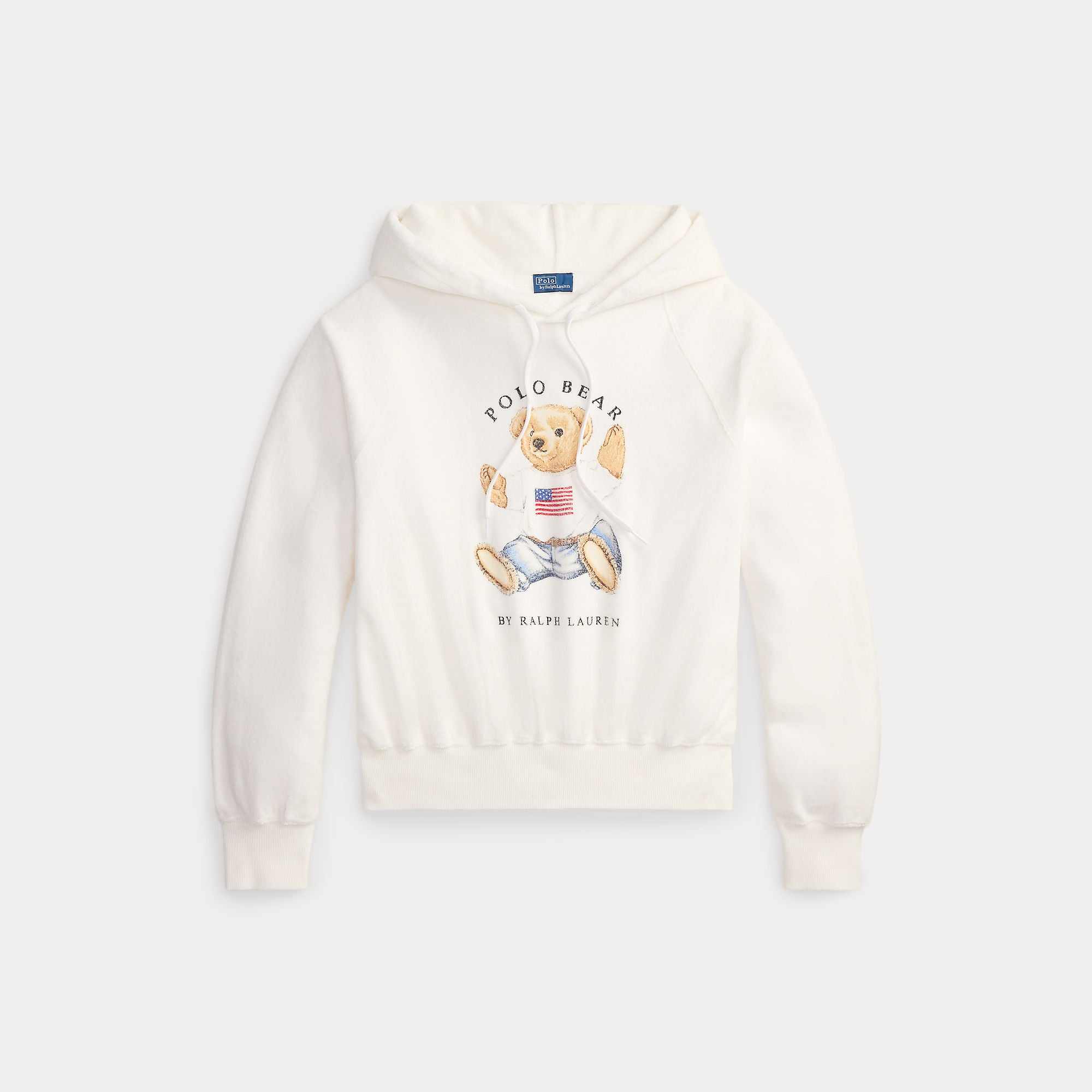 Shrunken Fit Polo Bear Terry Hoodie - BoUvy