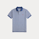 Striped Mesh Polo Shirt - BoUvy