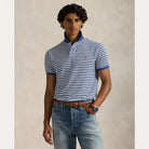 Striped Mesh Polo Shirt - BoUvy