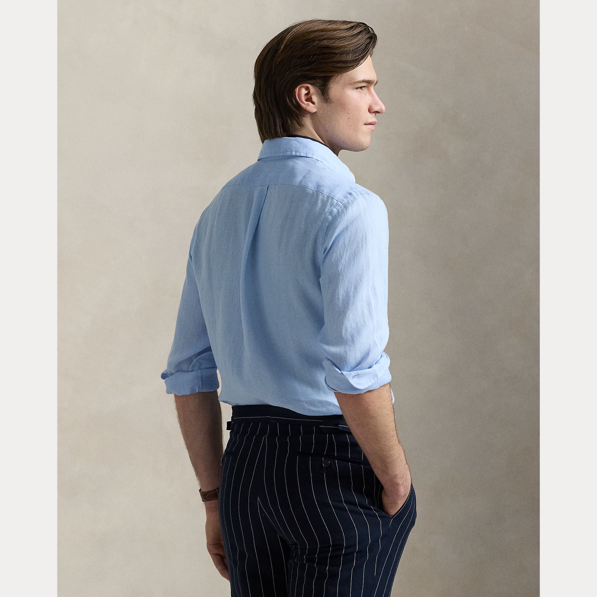 CUSTOM FIT LINEN SHIRT - BoUvy