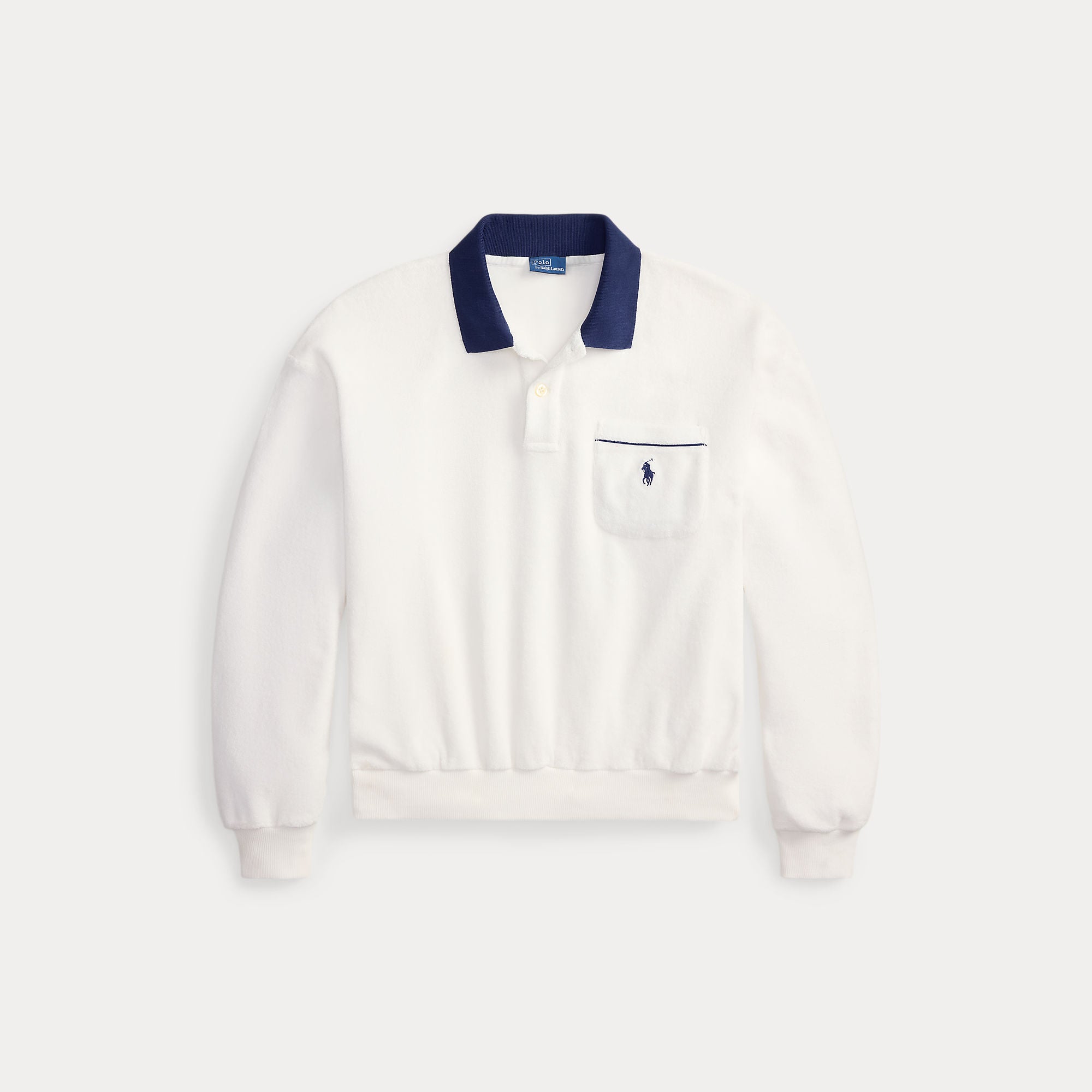Terry Long-Sleeve Polo Shirt - BoUvy