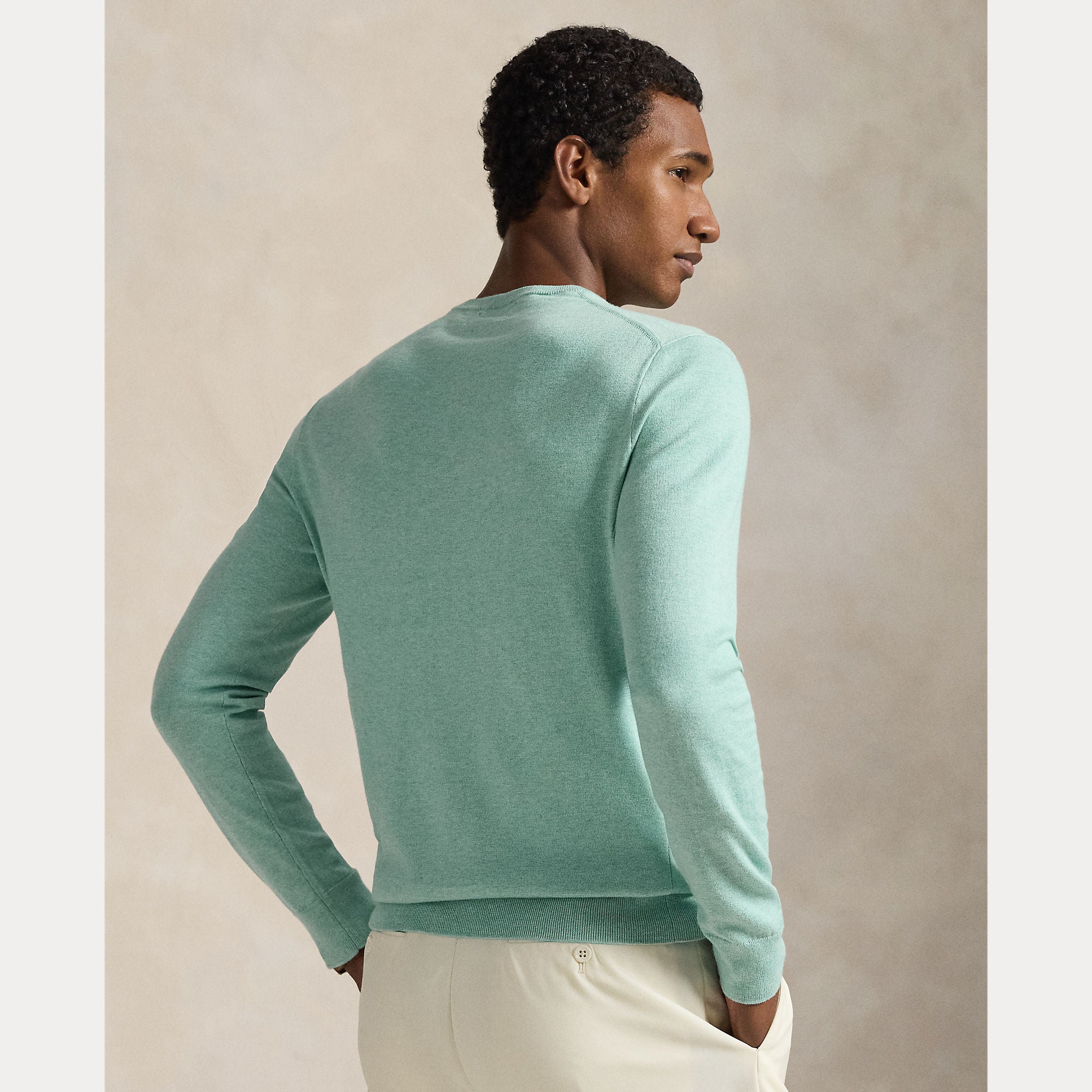 Slim Fit Textured Cotton Sweater - BoUvy