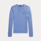 Cable-Knit Cotton Crewneck Sweater - BoUvy