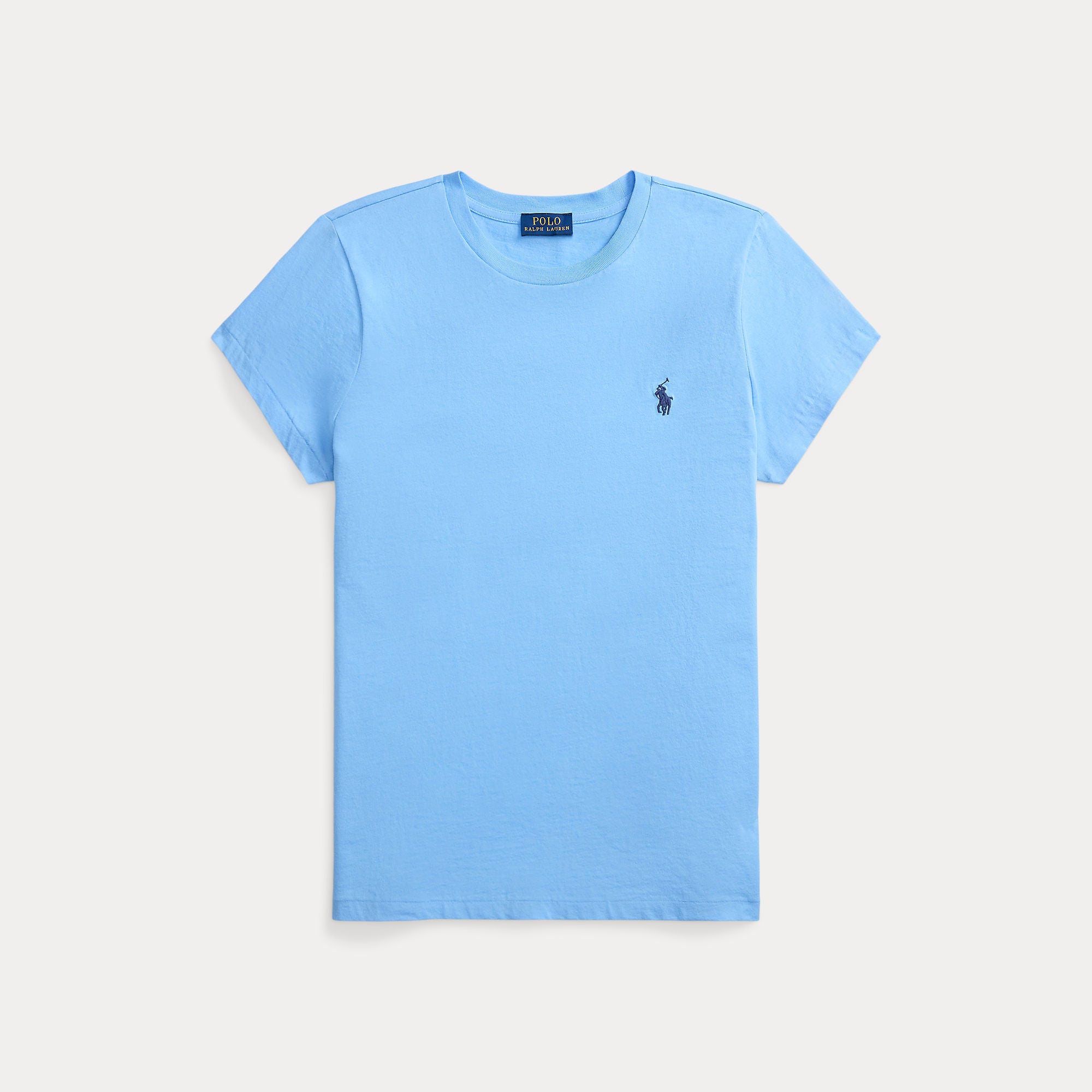 Cotton Jersey Crewneck Tee - BoUvy