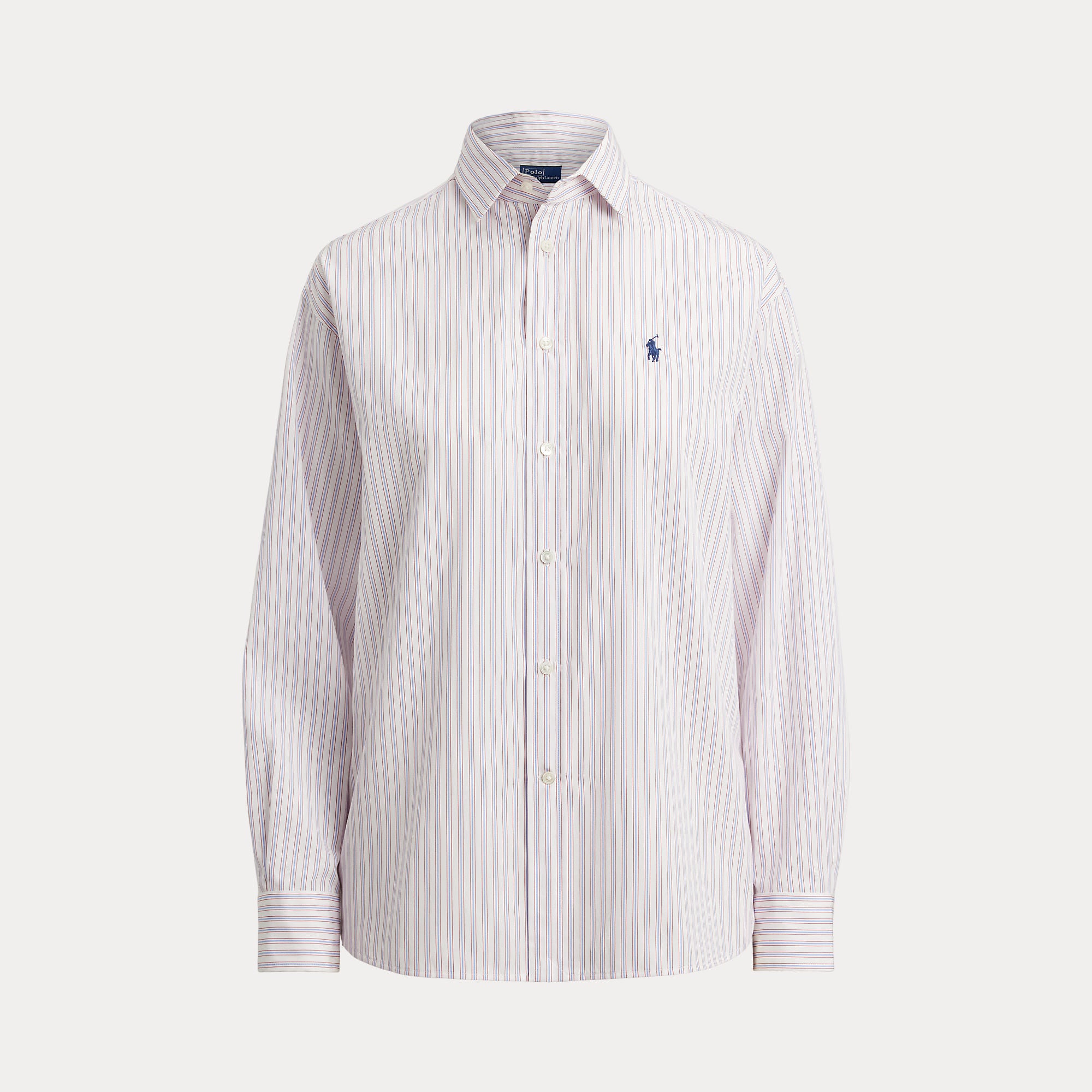 Relaxed Fit Striped Cotton Shirt - BoUvy