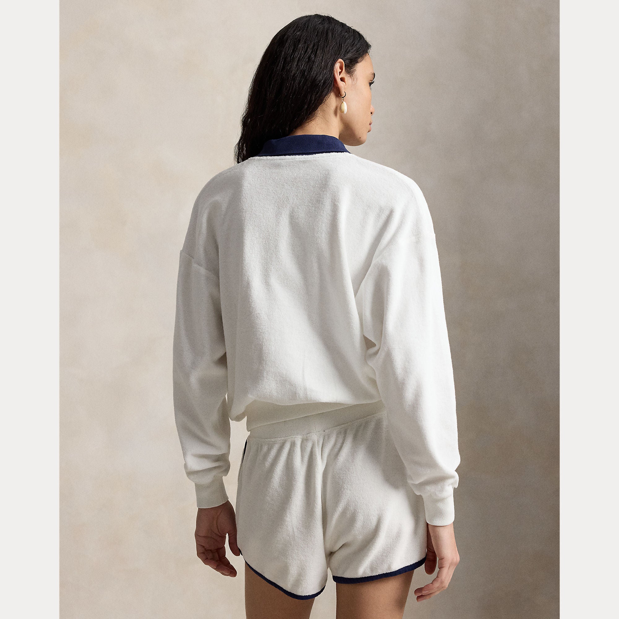 Terry Long-Sleeve Polo Shirt - BoUvy