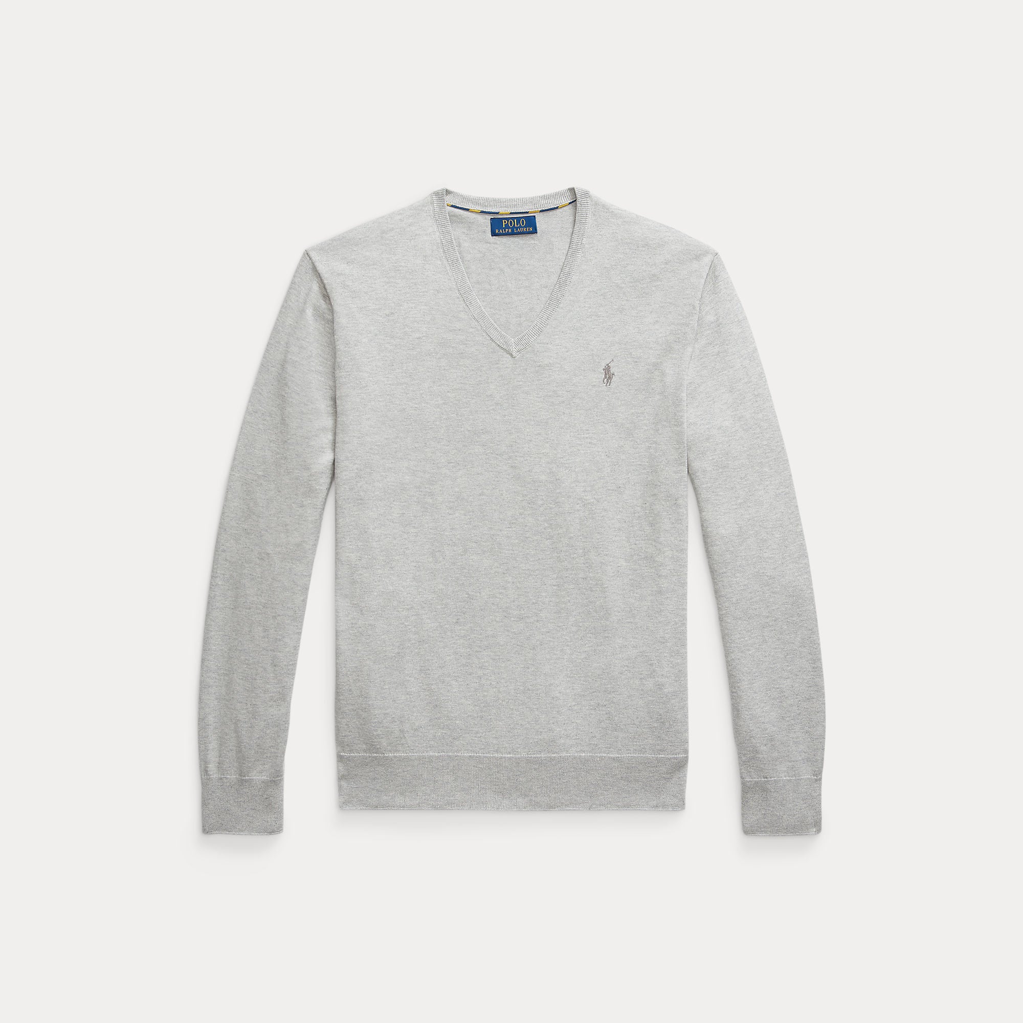 Slim Fit Cotton V-Neck Sweater - BoUvy