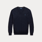Slim Fit Cotton V-Neck Sweater - BoUvy