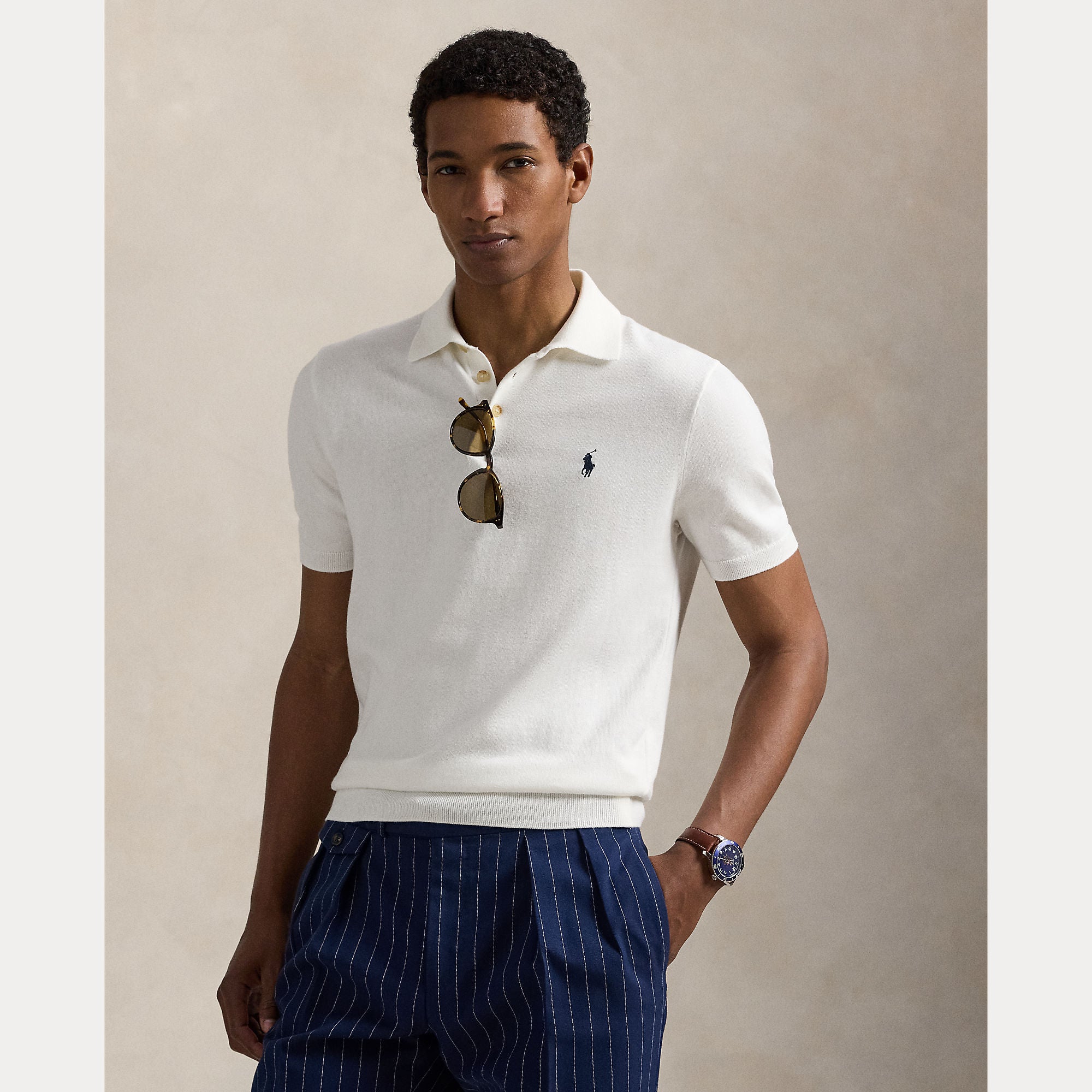 Cotton Polo Sweater - BoUvy