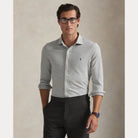 Houndstooth Jersey Spread-Collar Shirt - BoUvy