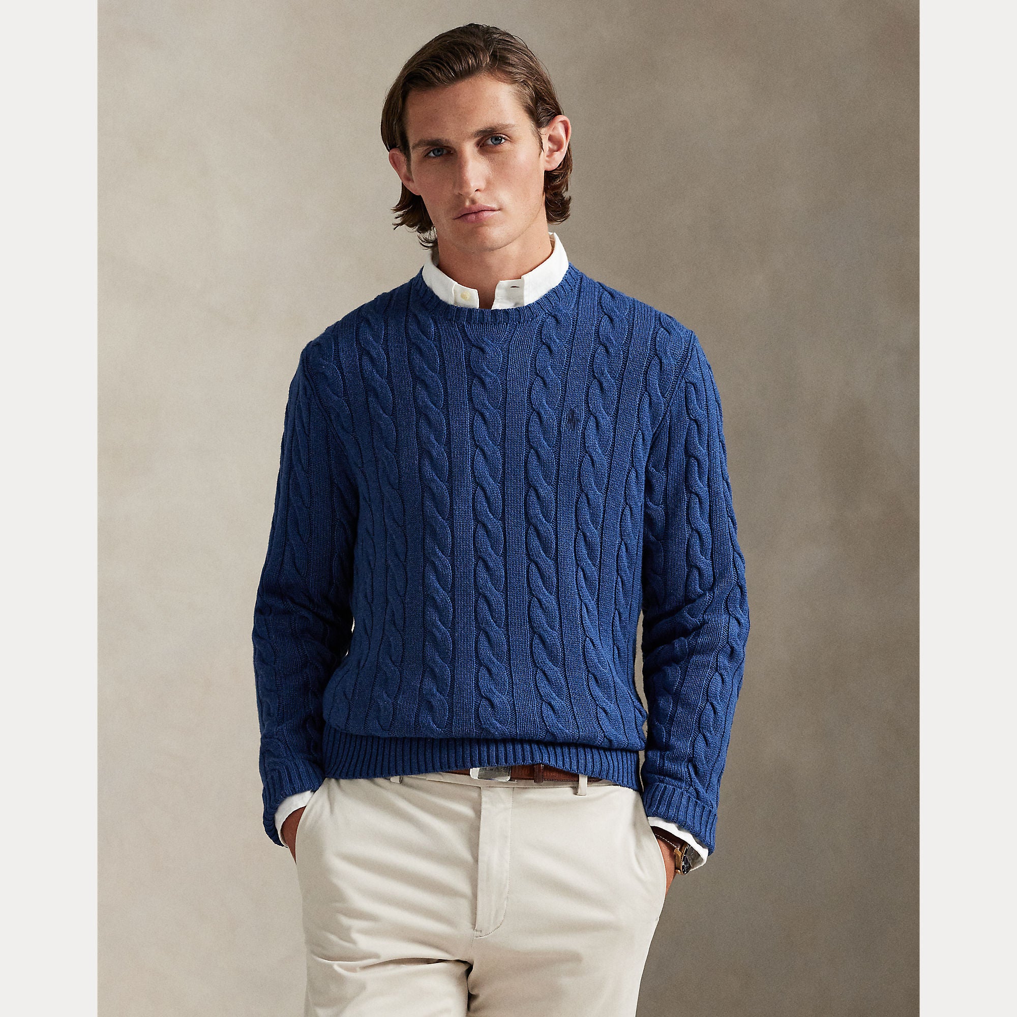 Cable-Knit Cotton Sweater - BoUvy